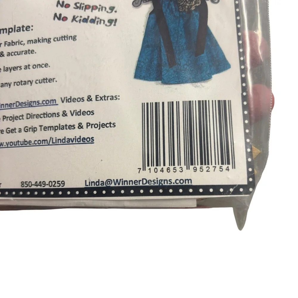 Winner Designs Pillowcase Dress Armhole‎ Get a Grip Templates Sm Med Lg X-Large
